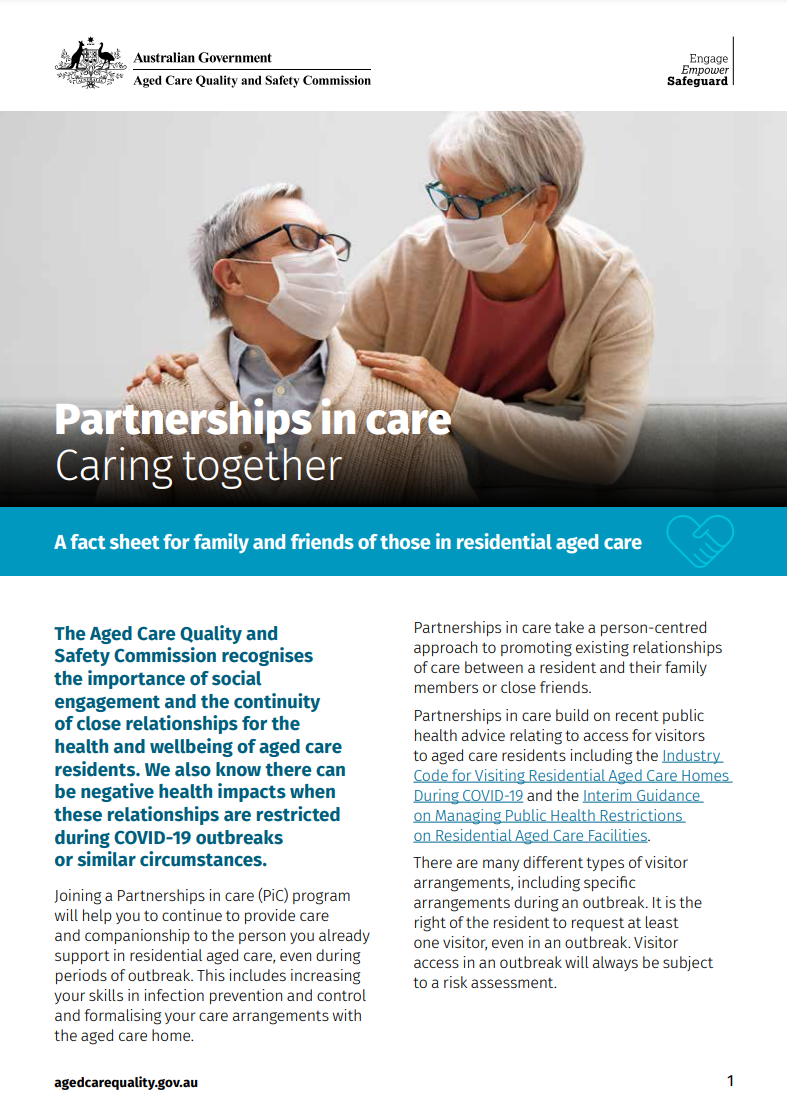 Partnering in care - Caring together