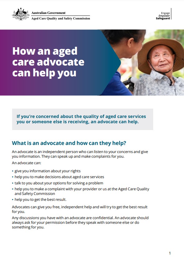 How an aged care advocate can help you