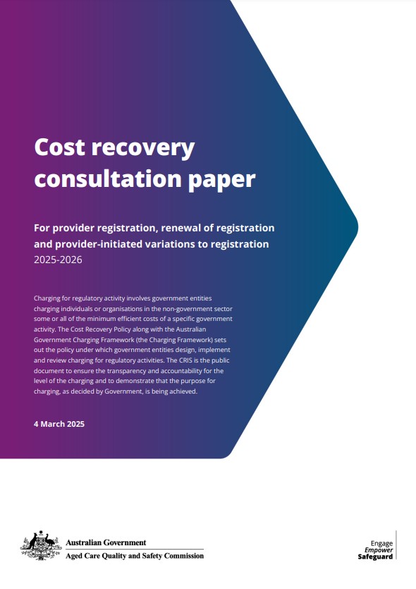 Cost recovery consultation