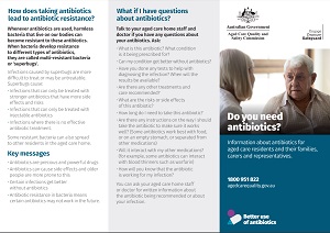 Do you need antibiotics? Flyer image