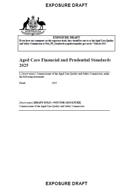 Financial and Prudential Standards – consultation draft 