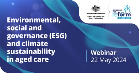 Webinar - Environmental, social and governance (ESG) 