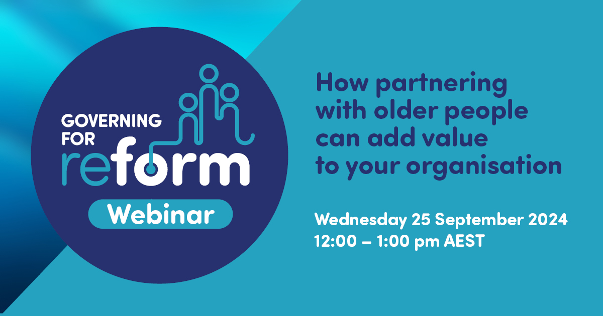 Webinar - partnering with older people