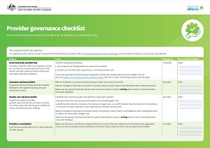 Provider governance image