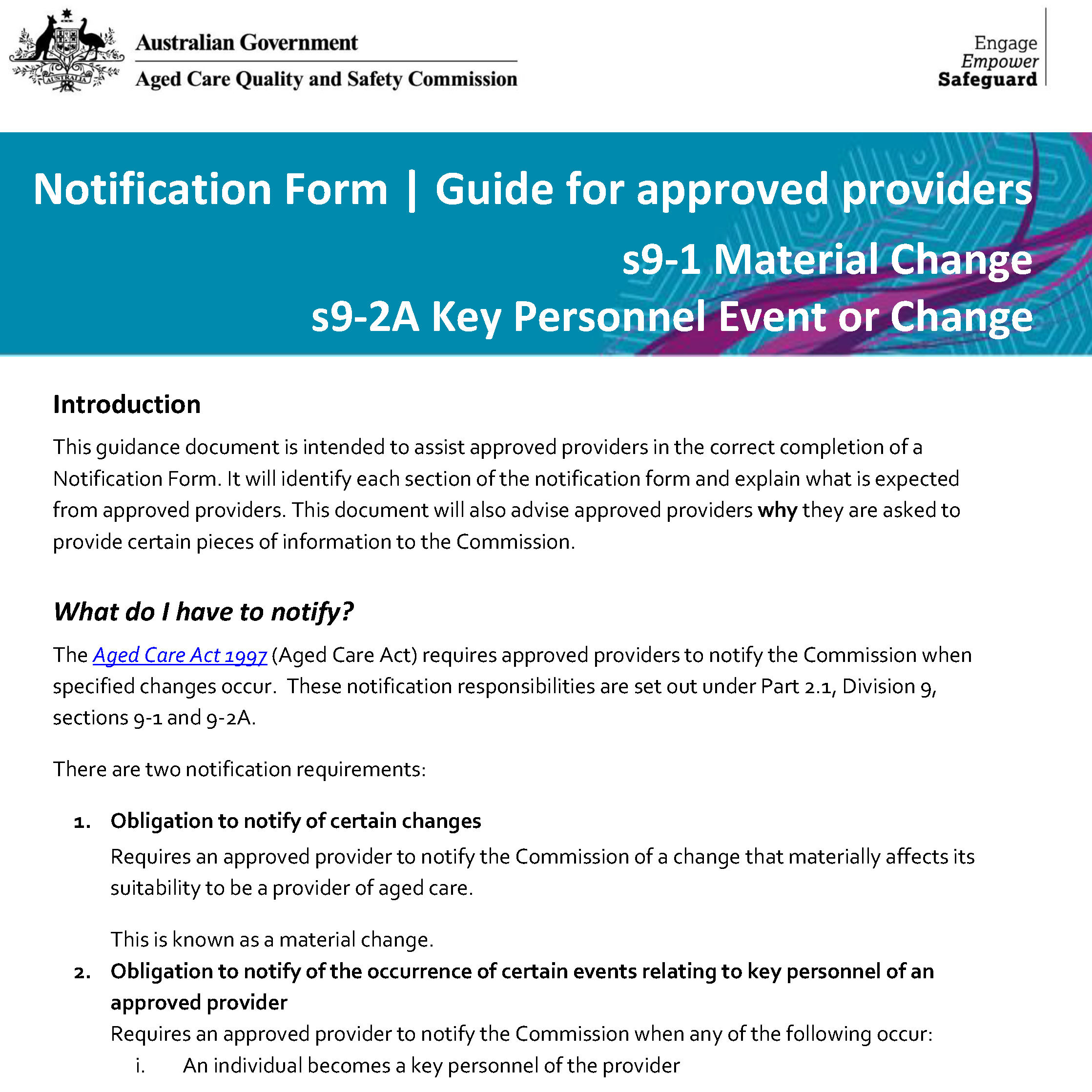 Notification form - change to material suitability guide thumbnail